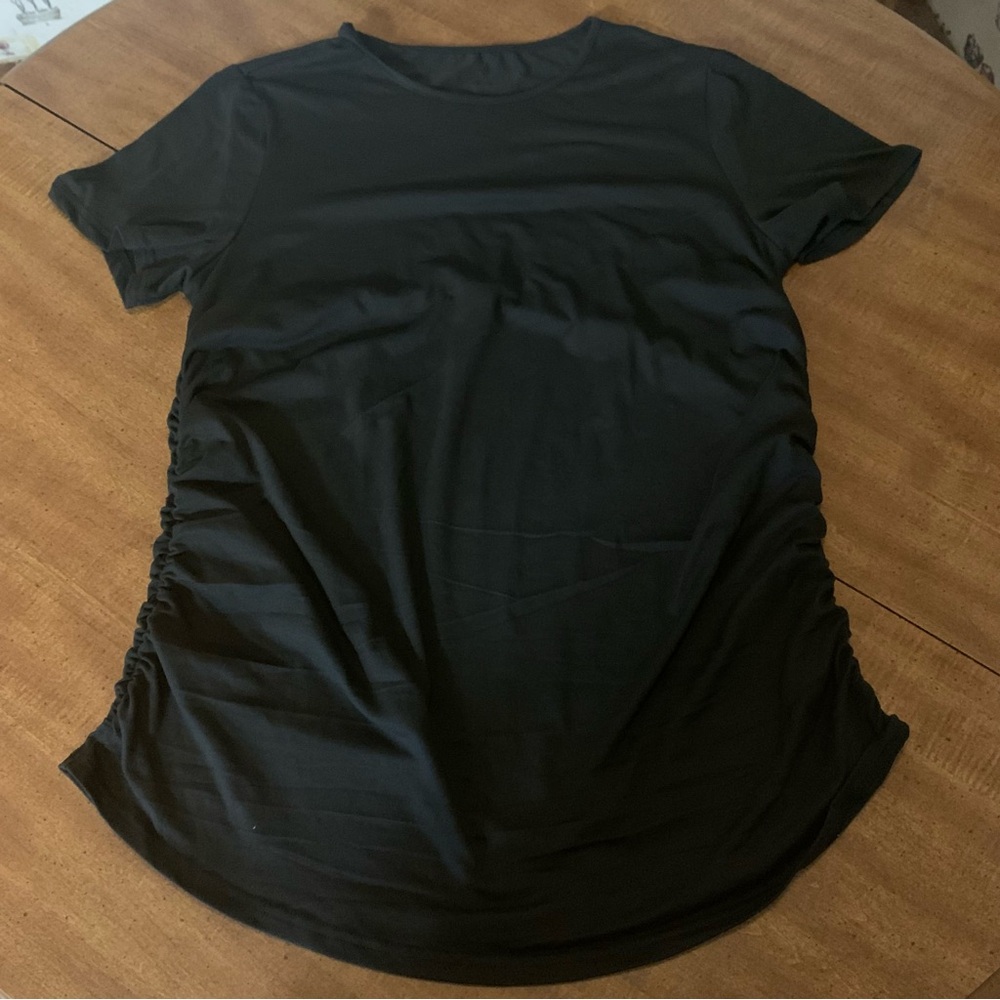 Black Short Sleeve Top